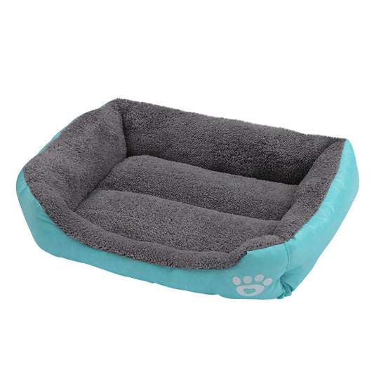 Rectangular Dog Cat Beds Mattress Washable Pads Room, Soft Winter Warm Plush Sleeping Pet Fleece Bed Mat for Small Doggy Kitten, Anti-Slip Waterproof Bottom