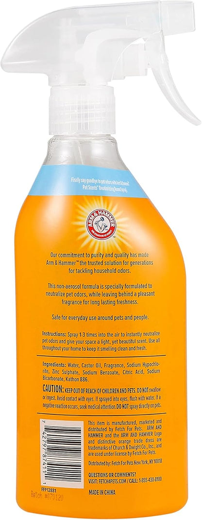 for Pets Air Care Pet Scents Room Spray | Air Freshener Spray for Pet Odors in the Home, Fresh Breeze Scent, 18 Oz Refreshing Air Spray for Pet Smells