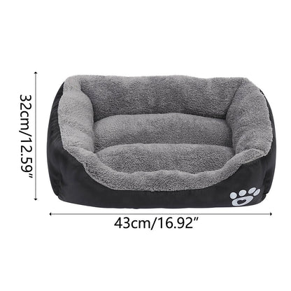 Colchón Rectangular Para Perro Y Gato Beds, Tapetes Lavables Para Habitación, Suave Y Cálido Para Invierno, Cama De Felpa Para Dormir Para Perro Pequeño Gatito, Fondo Antideslizante E Impermeable