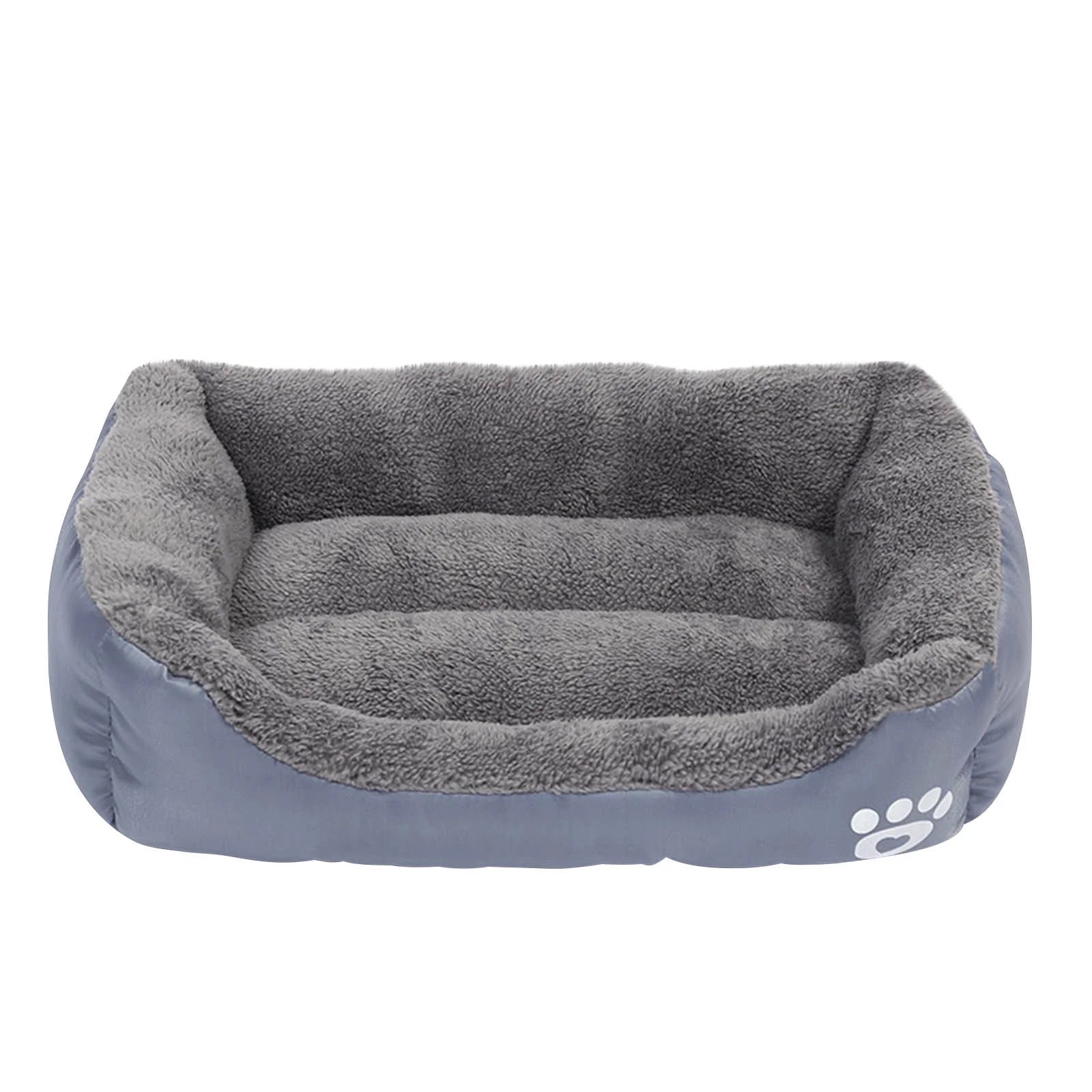 Rectangular Dog Cat Beds Mattress Washable Pads Room, Soft Winter Warm Plush Sleeping Pet Fleece Bed Mat for Small Doggy Kitten, Anti-Slip Waterproof Bottom
