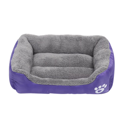 Rectangular Dog Cat Beds Mattress Washable Pads Room, Soft Winter Warm Plush Sleeping Pet Fleece Bed Mat for Small Doggy Kitten, Anti-Slip Waterproof Bottom